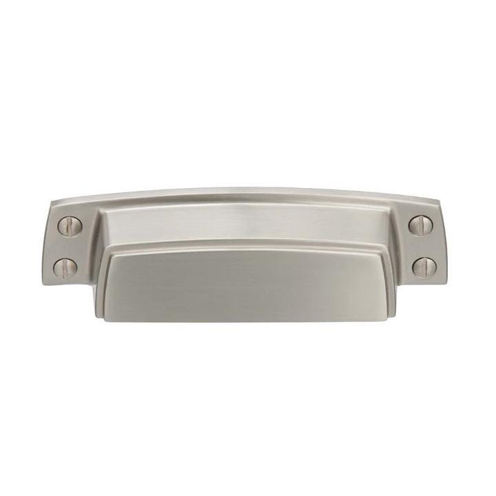 3-1/2 in. (89 mm) Satin Brass Drawer Cup Pull Farm Large 3-1/2 in. (89 mm) Satin Brass Drawer Cup Pull Farm Large