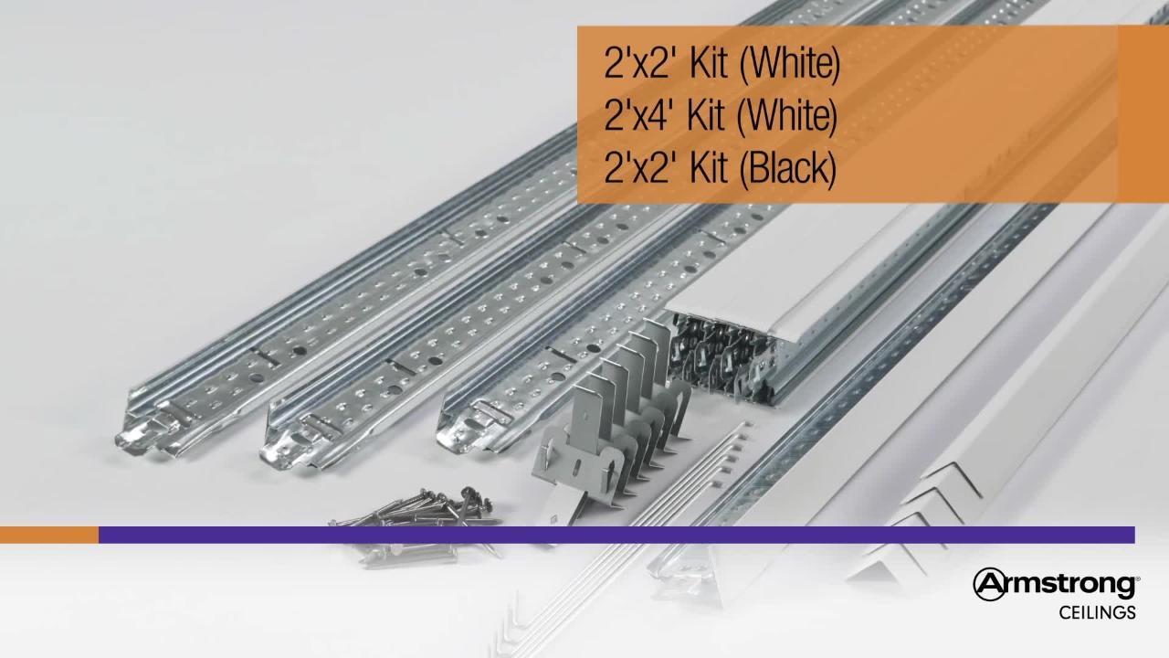 Armstrong CEILINGS QUICKHANG Installation Kit White ft. 2 ft