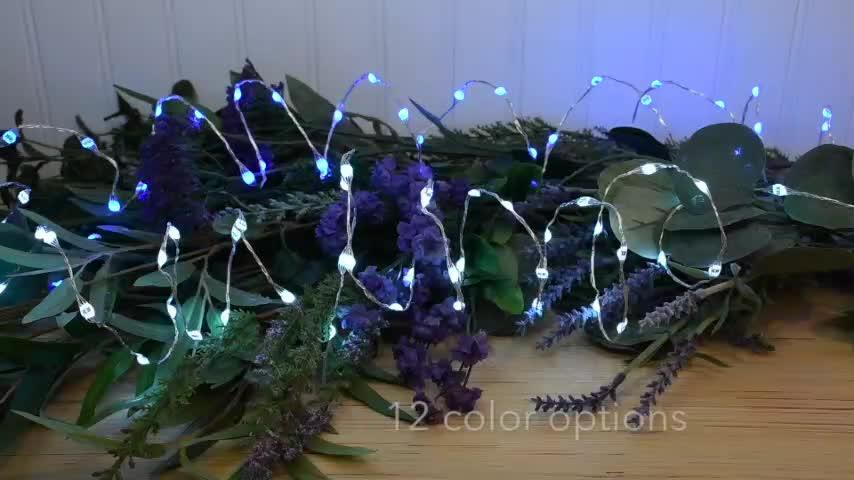 20 Battery Powered Multi-colour LED Lights Static and Flash Function 