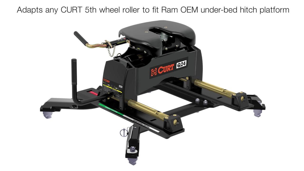 CURT OEM Puck System 5th Wheel Roller Adapter for Ram CURT OEM Puck System 5th Wheel Roller Adapter for Ram