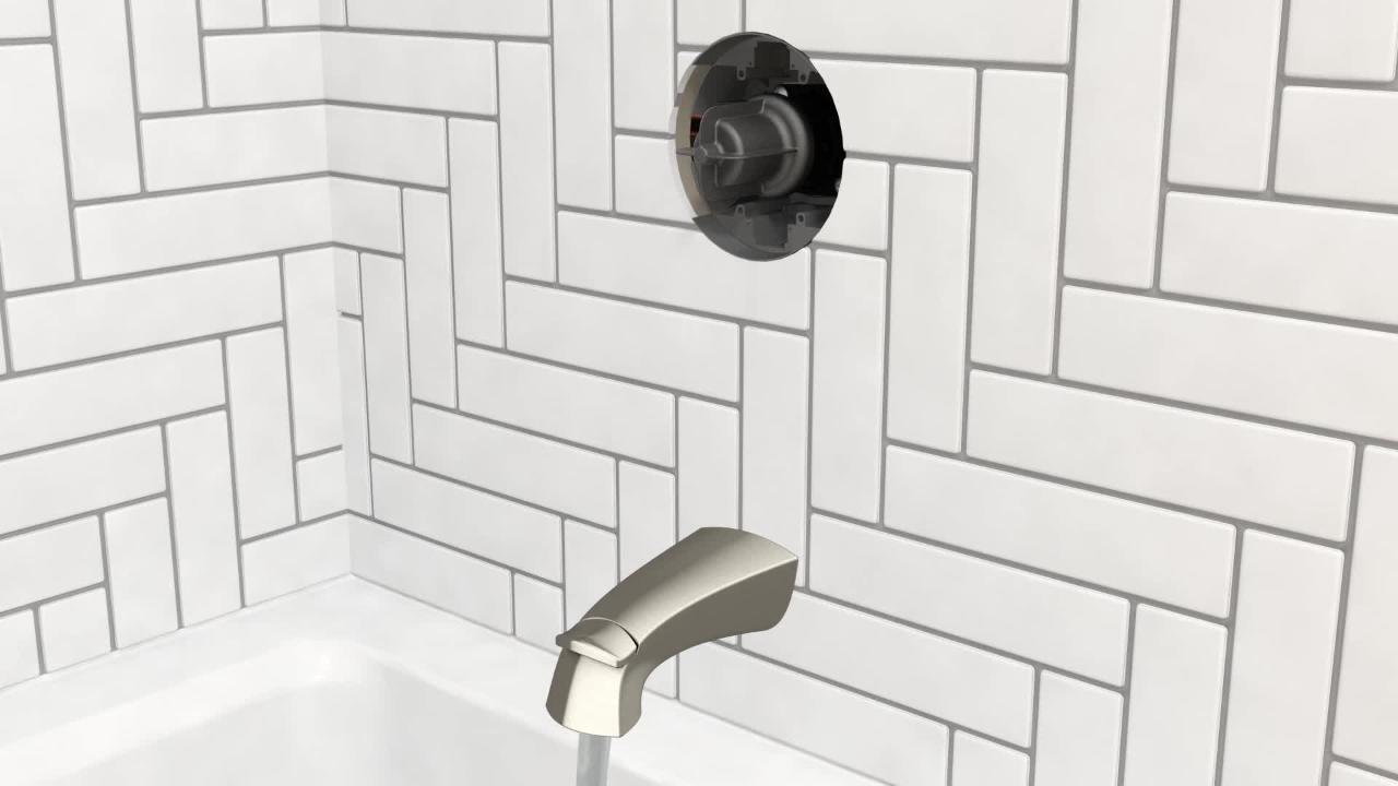 KOHLER Elmbrook 1-Handle 3-Spray Tub and Shower Faucet in Brushed Nickel (Valve Included)