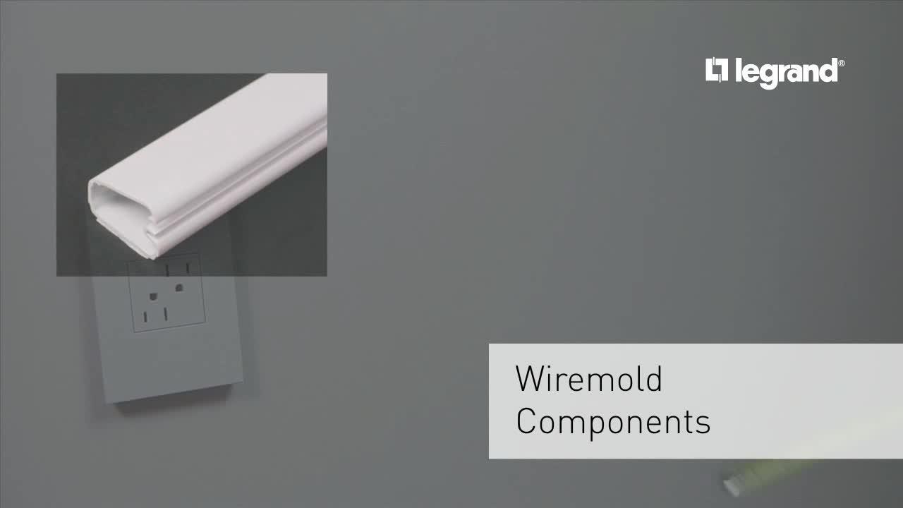 Legrand Wiremold Cordmate Ii Cord Cover Inside Elbow White C57 The Home Depot