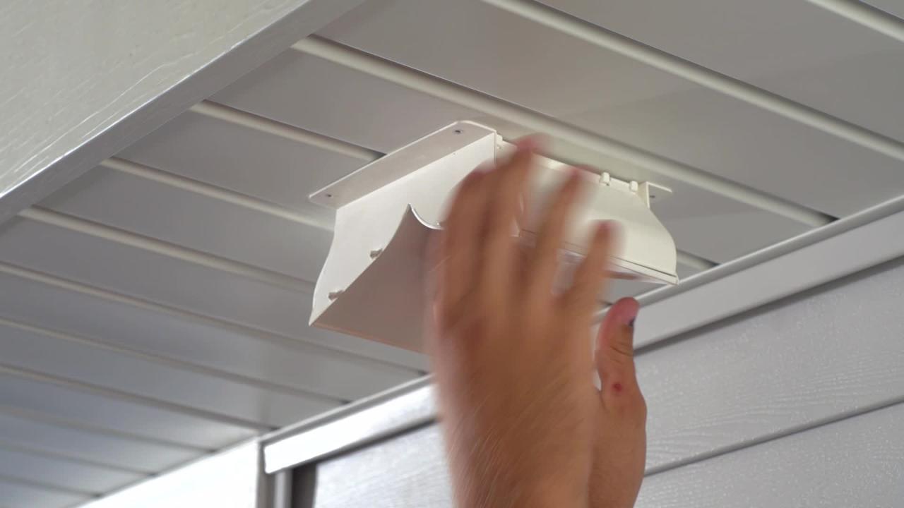 soffit range hood vent