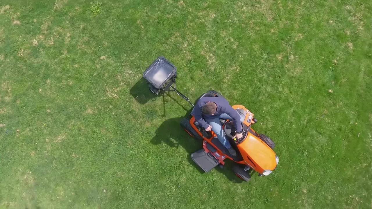Buyers Products Company 100 Lbs Tow Behind Broadcast Spreader Tb150bg The Home Depot