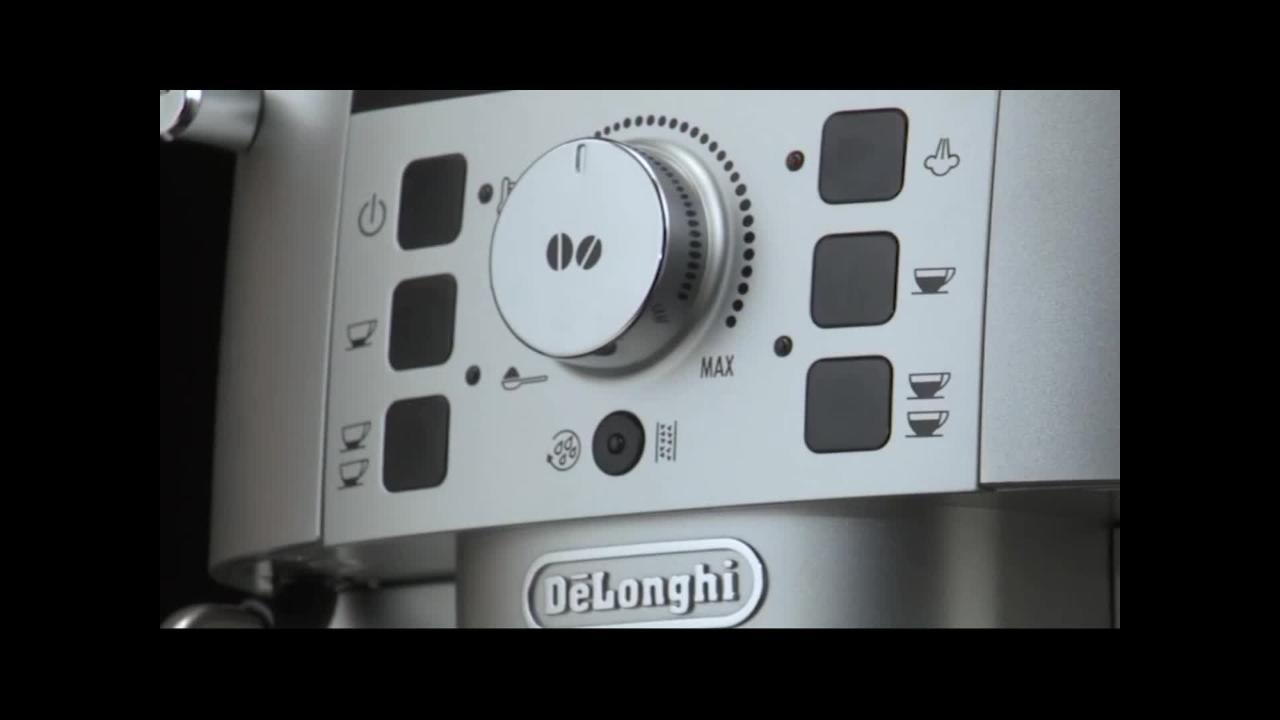 Magnifica XS Compact Fully Automatic Black and Silver Espresso Machine and Cappuccino Maker