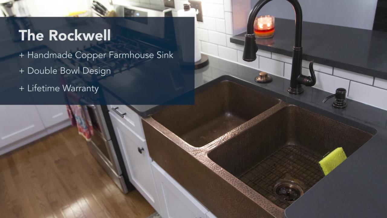 Ganku Farmhouse/Apron-Front Handmade Copper 33 in. Single Bowl Copper Kitchen Sink with Scroll Design Ganku Farmhouse/Apron-Front Handmade Copper 33 in. Single Bowl Copper Kitchen Sink with Scroll Design