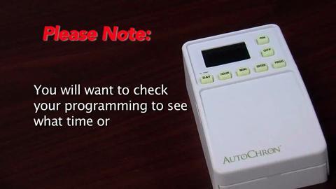 AutoChron - Wireless Programmable Wall Switch Timer - White