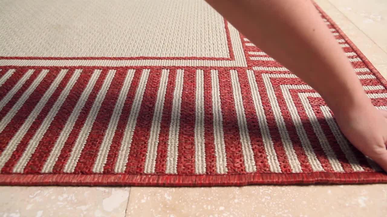 Artistic Weavers Oswin Outdoor Traditional Area Rug Green 6'4 x 9' Artistic Weavers Oswin Outdoor Traditional Area Rug Green 6'4 x 9'