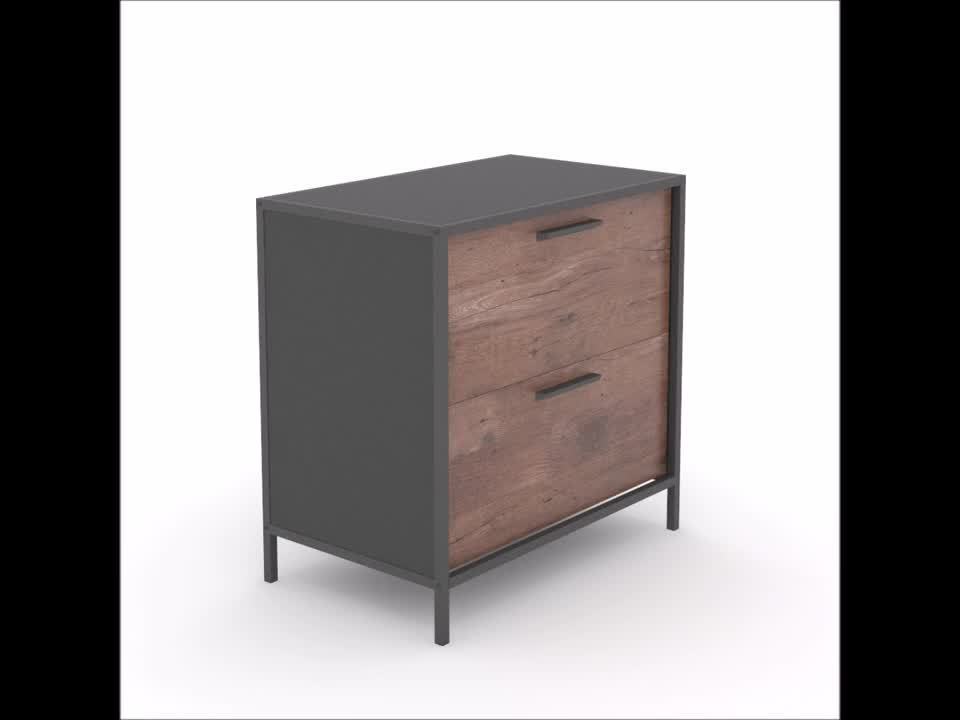 sauder file cabinet black