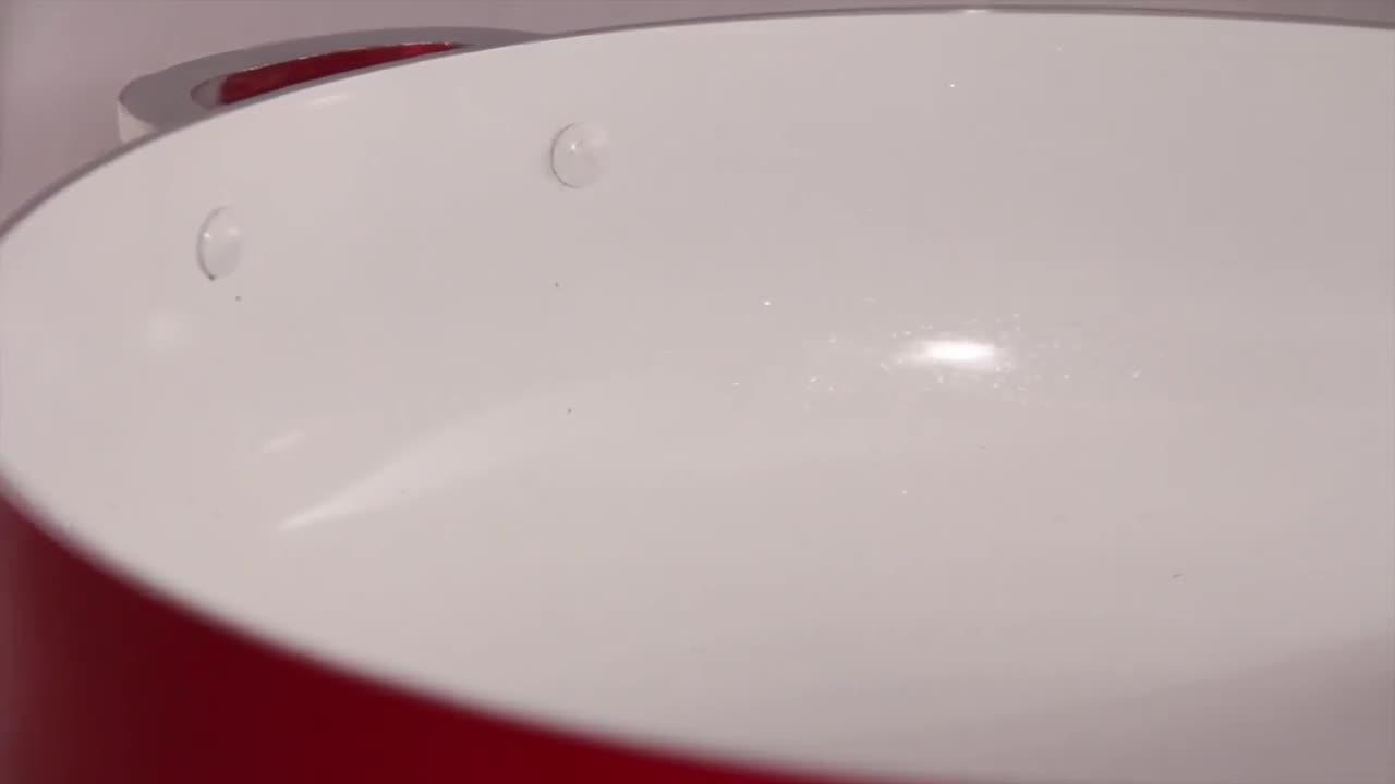 IMUSA 6.9-Quart Ceramic Nonstick Caldero with Glass Lid - Red