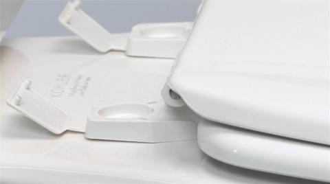 Elongated Front Toilet Seat in White