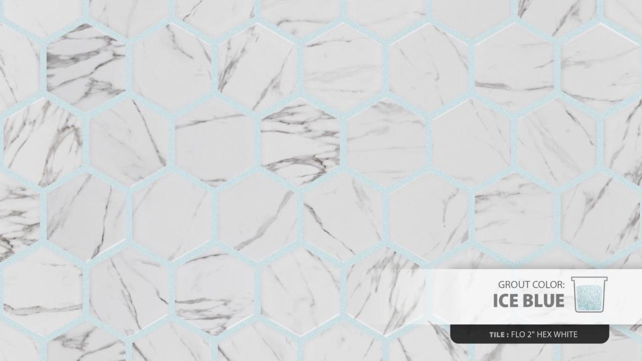 Merola Tile Flo 2 in. Hex White 6 in. x 6 in. Porcelain Mosaic