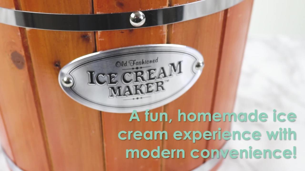  Nostalgia Electric Ice Cream Maker - Old Fashioned