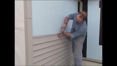 Ply Gem Take Home Sample Transformations Double 4.5 in. x 24 in. Dutch Lap Vinyl Siding in Pewter TR45SAMPLNP