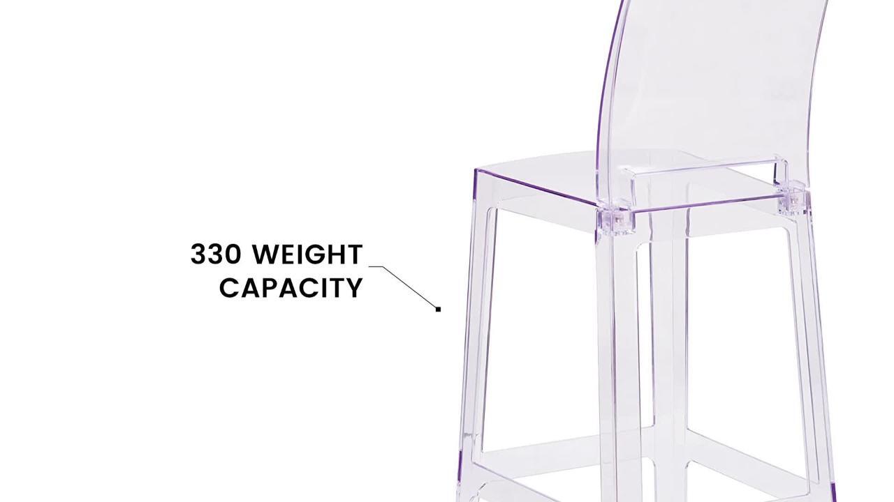 Ghost discount counter stool