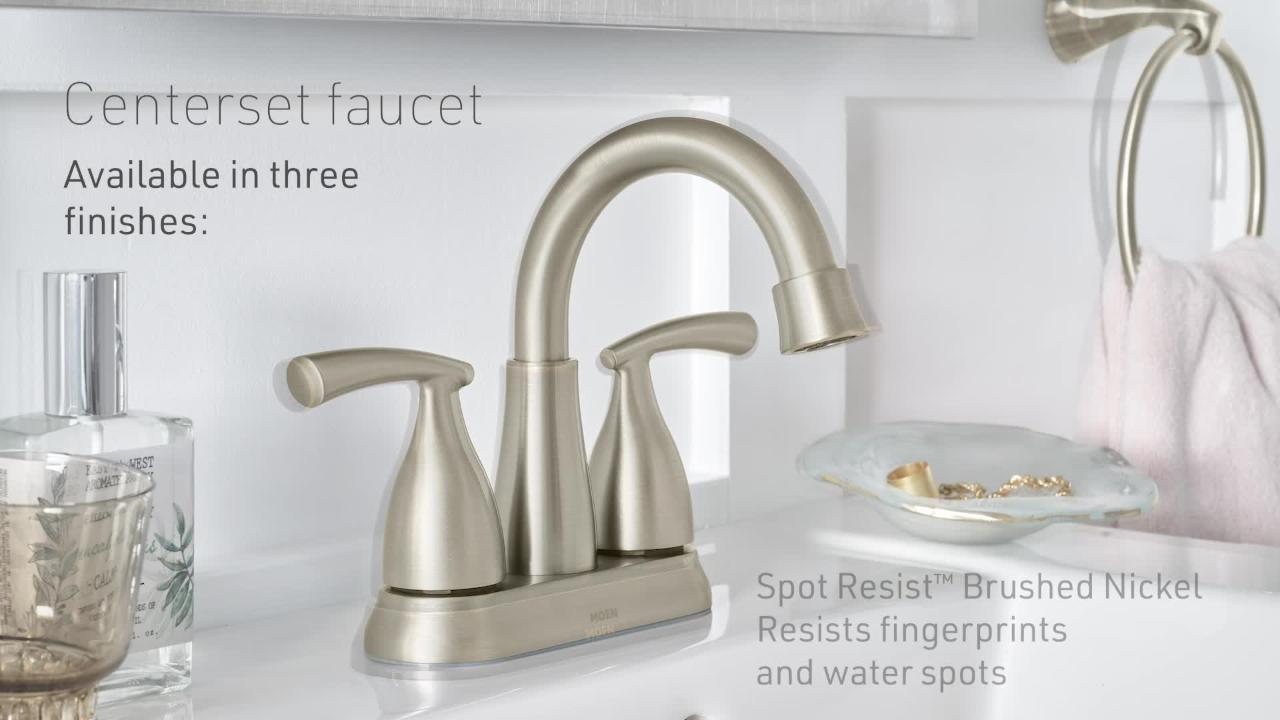 NEW MOEN Essie 2-Handle 4 in. Centerset Bathroom Faucet in hotsell Mediterranean Bronze