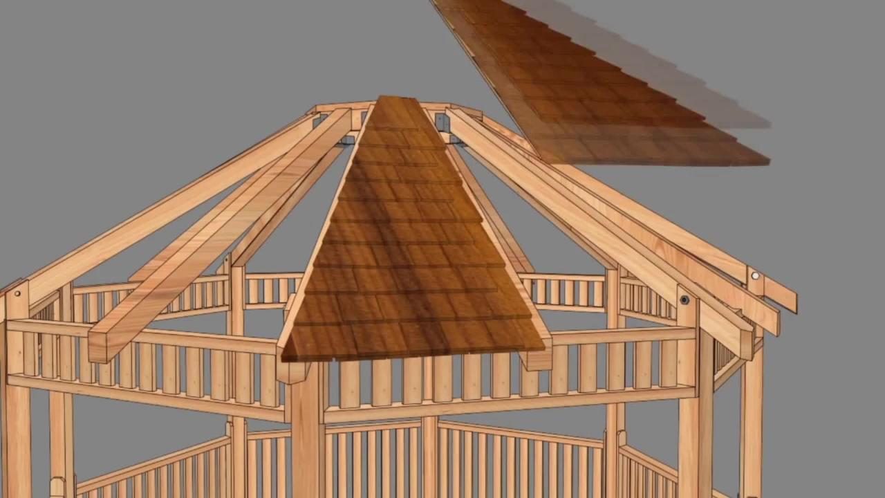 Outdoor Living Today 12 ft. Bayside Cedar Octagon Gazebo with