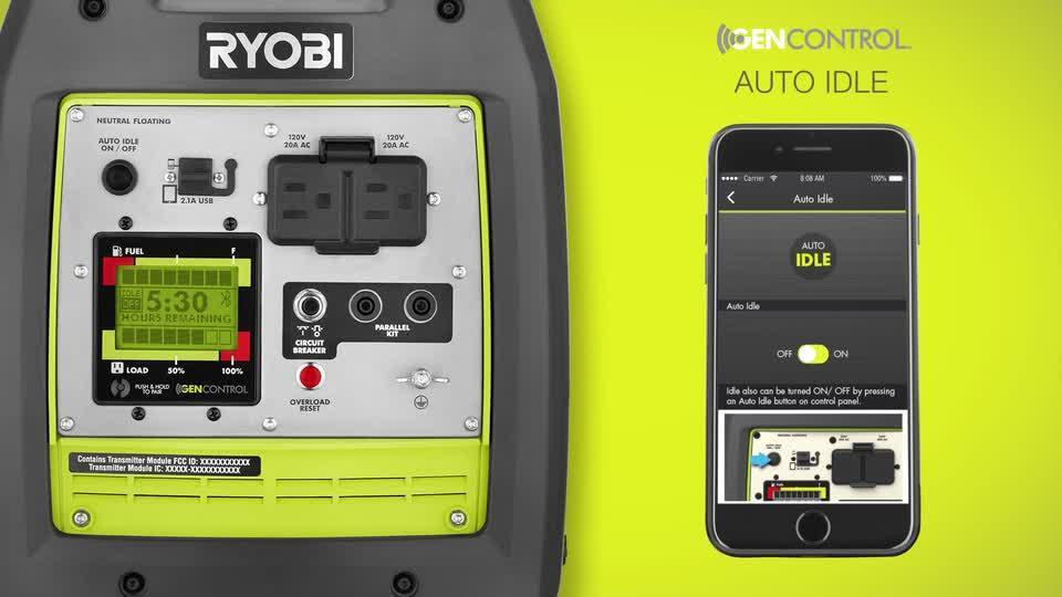 RYOBI 2,300-Watt Recoil Start Bluetooth Super Quiet Gasoline Powered  Digital Inverter Generator with CO Shutdown Sensor RYi2322 - The Home Depot