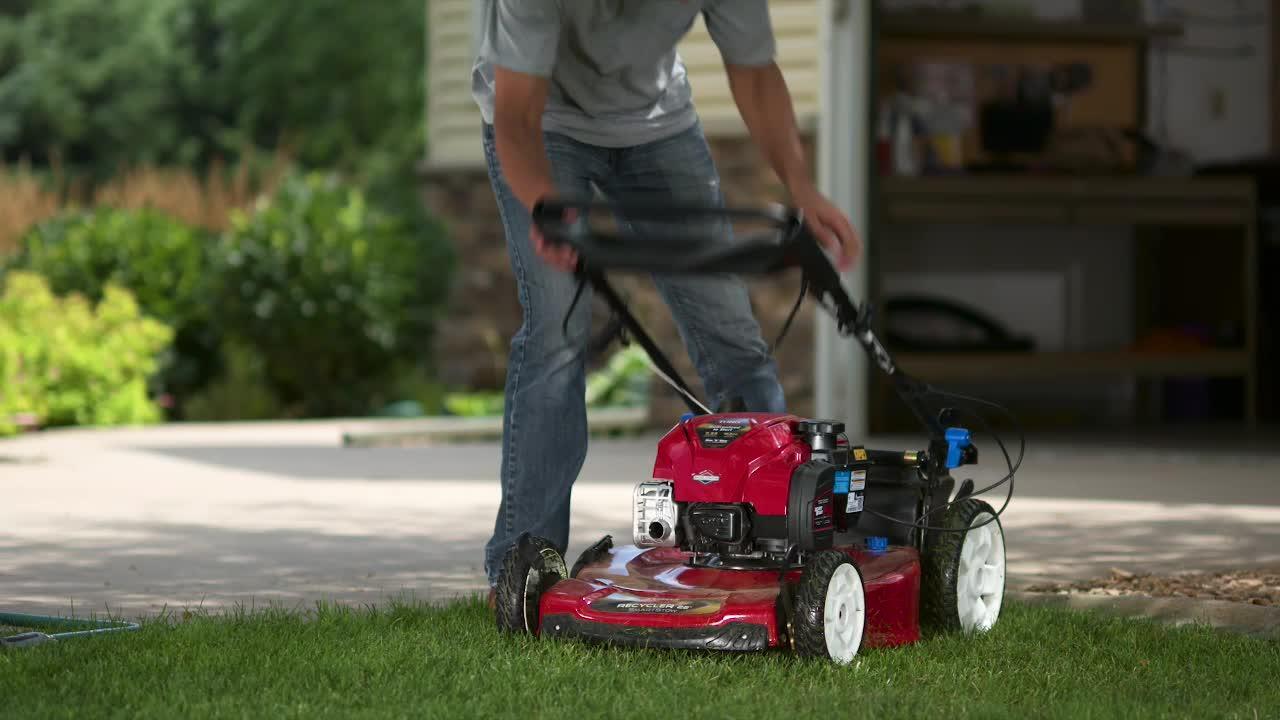 Recycler 22 in. SmartStow Personal Pace Variable Speed High Wheel Drive Gas Walk Behind Self Propelled Lawn Mower