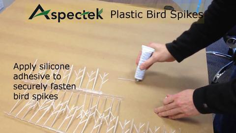 Aspectek 10 ft. Plastic Bird Spikes HR411 - The Home Depot