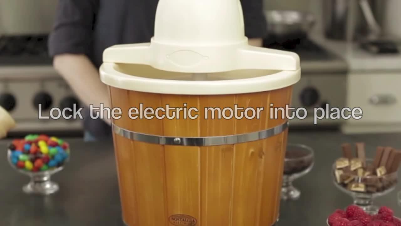 Nostalgia electric bucket discount ice cream maker