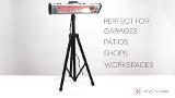 Heat Storm Tradesman 1,500-Watt Electric Outdoor Infrared Quartz Portable  Space Heater with Tripod and Wall/Ceiling Mount HS-1500-TT - The Home Depot