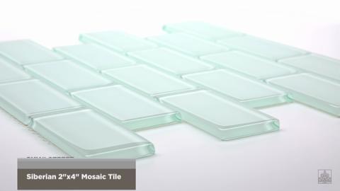 Jeffrey Court Siberian Gloss Green 11.625 in. x 11.625 in