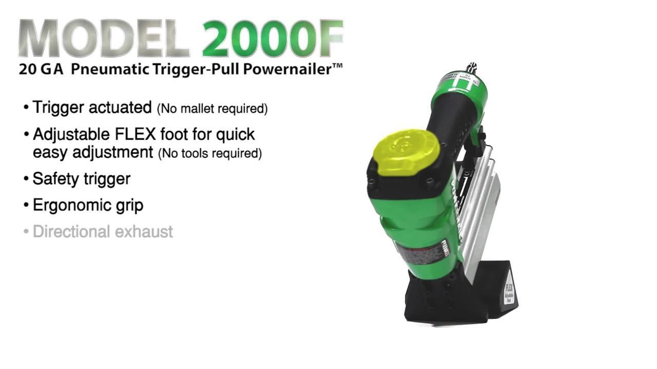 Pneumatic 20-Gauge Hardwood Flooring Trigger Pull Cleat Nailer Kit Pneumatic 20-Gauge Hardwood Flooring Trigger Pull Cleat Nailer Kit