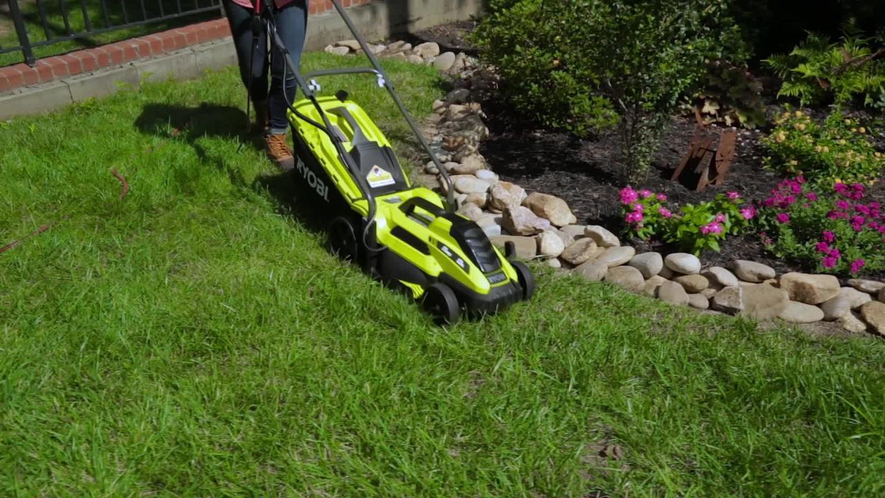 Electric Lawn Mower, 13-Amp, Corded