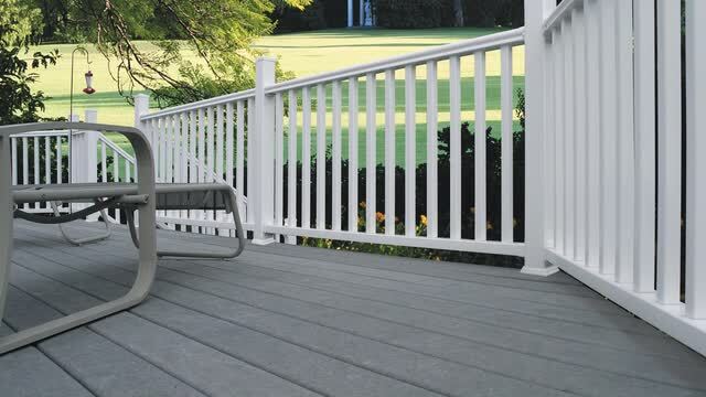 Veranda Traditional 8 ft. x 36 in. White PolyComposite Rail Veranda Traditional 8 ft. x 36 in. White PolyComposite Rail