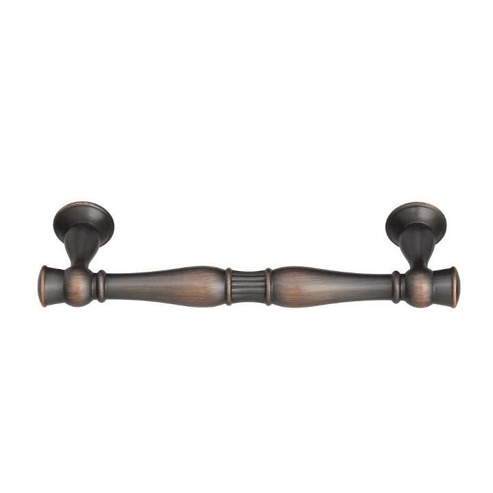 Amerock Crawford 3 3 4 In 96 Mm Center To Center Oil Rubbed Bronze Cabinet Drawer Pull Bp36593orb The Home Depot