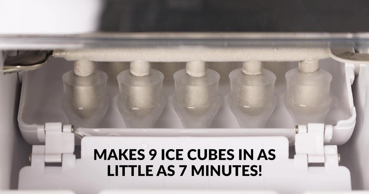 IGLOO 33 lb. Portable Countertop Ice Maker in Black Stainless Steel