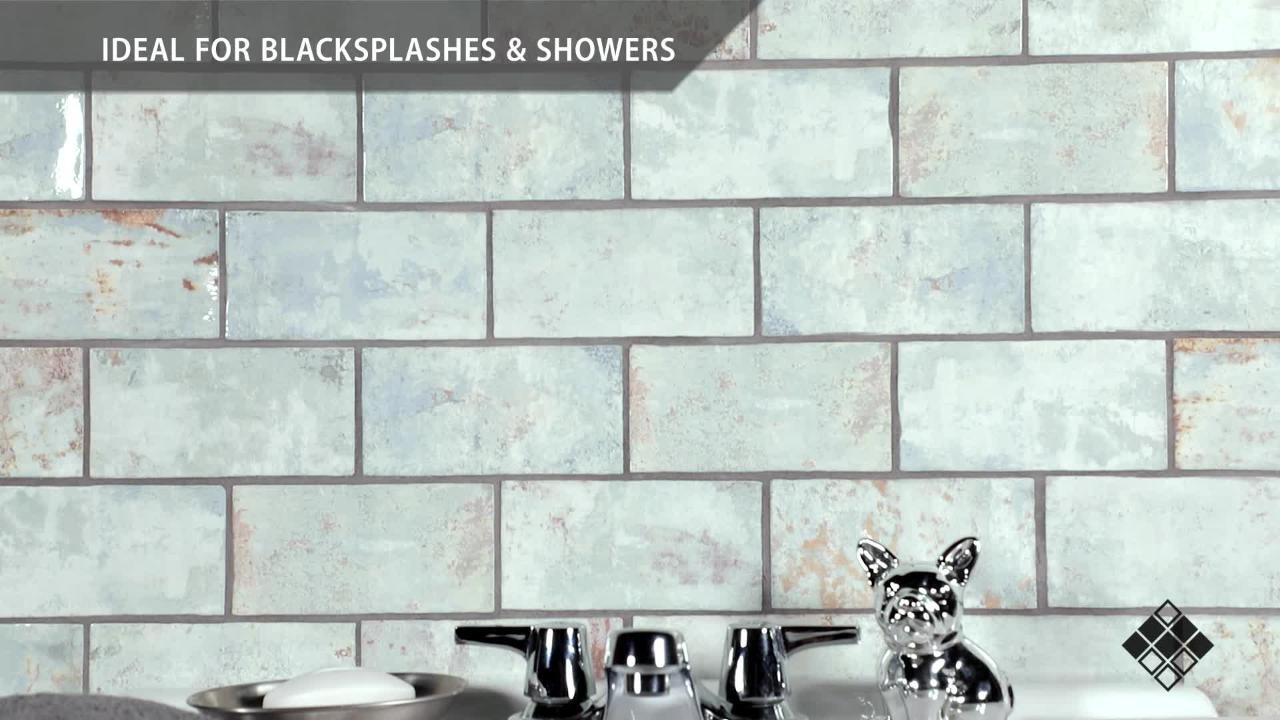 Merola Tile Biarritz Green 3 in. x 6 in. Ceramic Wall Tile (5.72