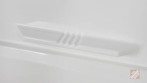 Durawall 30 in. x 60 in. x 58 in. 3-Piece Easy Up Adhesive Alcove Bath Tub Surround in White Durawall 30 in. x 60 in. x 58 in. 3-Piece Easy Up Adhesive Alcove Bath Tub Surround in White