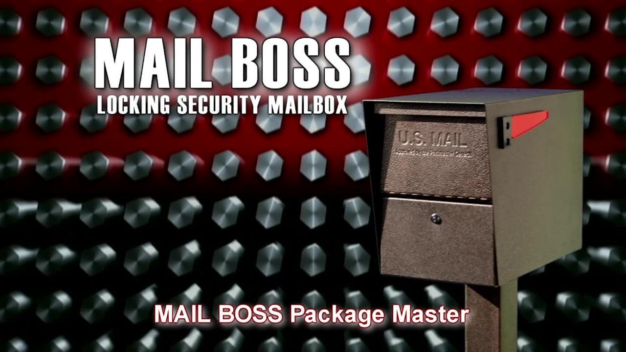Package Master Locking Post-Mount Mailbox with High Security Reinforced Patented Locking System, Black Package Master Locking Post-Mount Mailbox with High Security Reinforced Patented Locking System, Black
