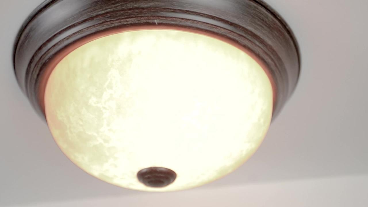 10-in W Mahogany Bronze Outdoor Flush Mount Light 10-in W Mahogany Bronze Outdoor Flush Mount Light