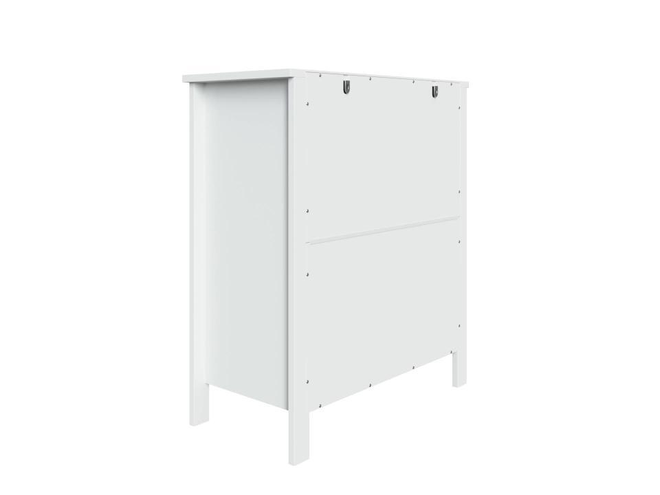 RiverRidge Madison 23.31-in x 63.88-in x 16.88-in White Freestanding Corner  Linen Cabinet