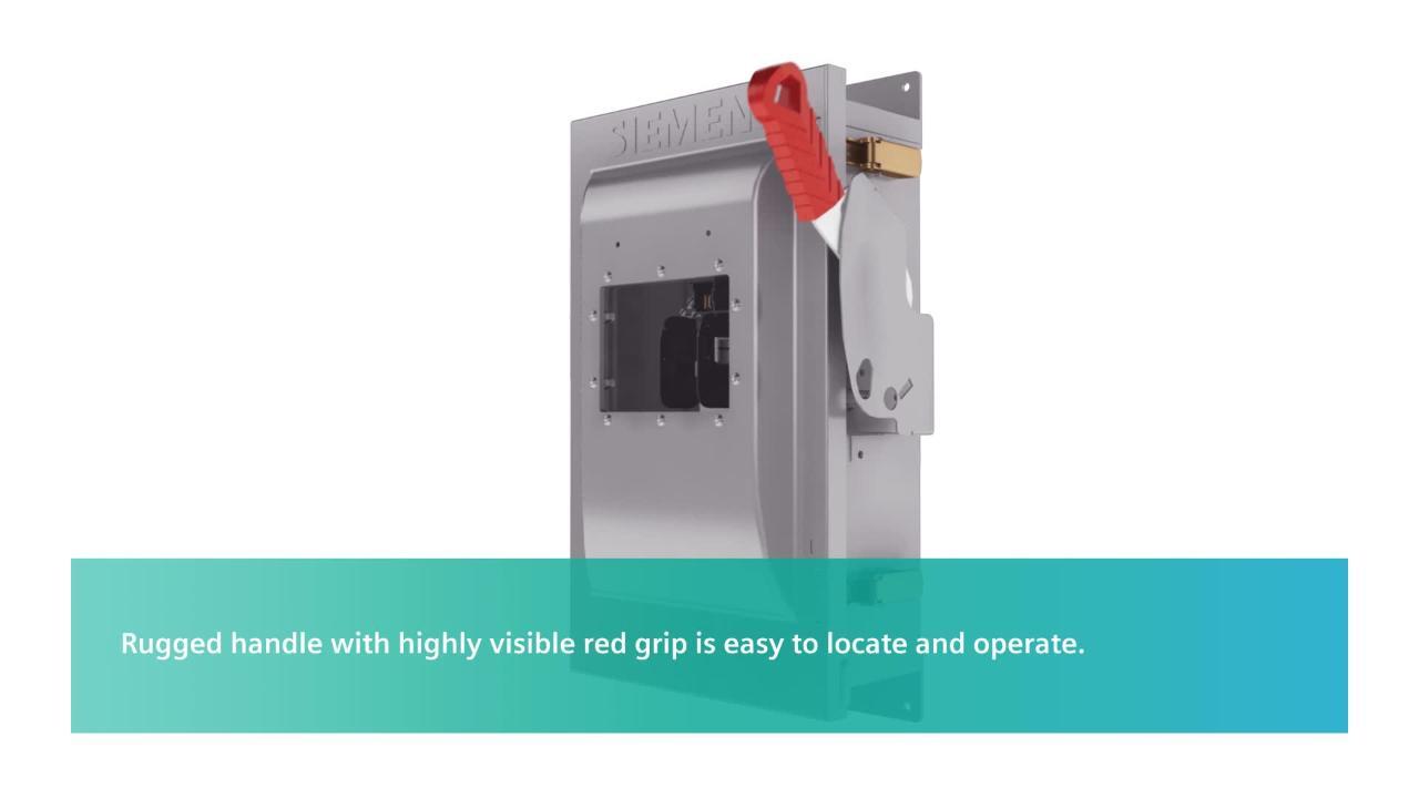1 NIB SIEMENS HNF3100CJE ENCLOSED ROTARY DISCONNECT 100A 480VAC 3 POLE 