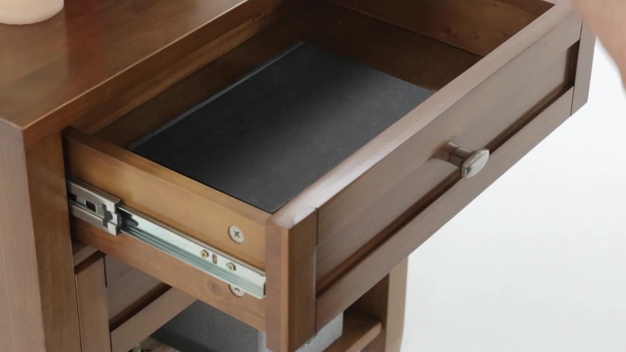 Warm Shaker 26 in. H x 24 in. W x 16 in. D 2 Drawer Solid Wood Dark Brown Transitional Bedside Nightstand Table