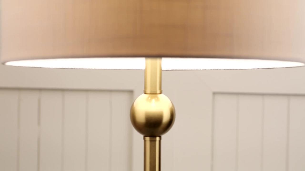 Nico Vintage Brass Table Lamp with Coloured Shade