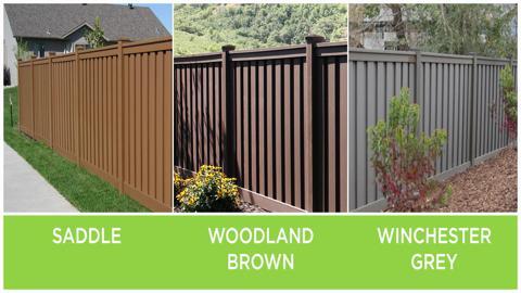 Trex Fencing 5-in x 5-in W x 9-ft H Winchester Grey Composite Fence with Post Cap