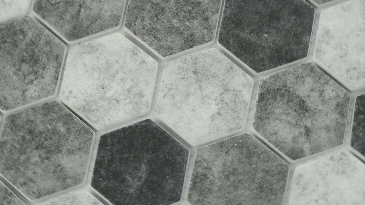 MSI Urban Tapestry Hexagon 12 in. x 12 in. x 6 mm Glass Mesh-Mounted Mosaic Tile (15 sq. ft. / case) MSI Urban Tapestry Hexagon 12 in. x 12 in. x 6 mm Glass Mesh-Mounted Mosaic Tile (15 sq. ft. / case)