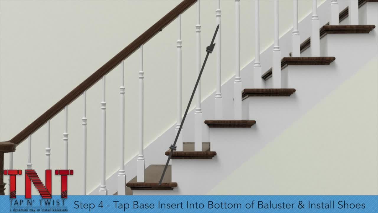 TapNTwist™ - Installing Stair Parts to Change Wood Balusters