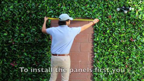 GreenSmart Decor Artificial Foliage Moss Leaf Wall Panel Set of 4