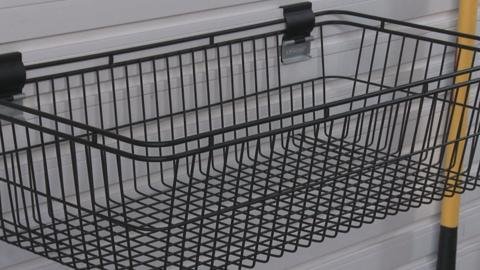 Norsk Slatwall 30 in. H Steel Basket SNH-92315 - The Home Depot