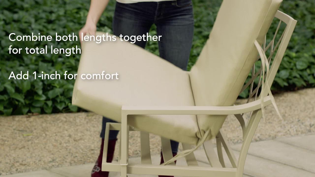 24 x 24 Tan Hamilton Texture 2-Piece Deep Seating Outdoor Lounge Chair Cushion 