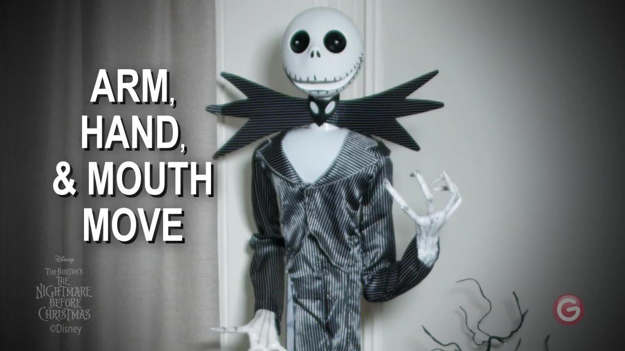 Halloween Animatronic Jack Skellington Life Size 6.5 Nightmare store Before Christmas