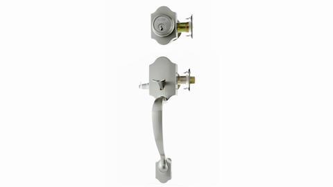 Toledo Single Cylinder Iron Black Door Door Handleset Toledo Single Cylinder Iron Black Door Door Handleset