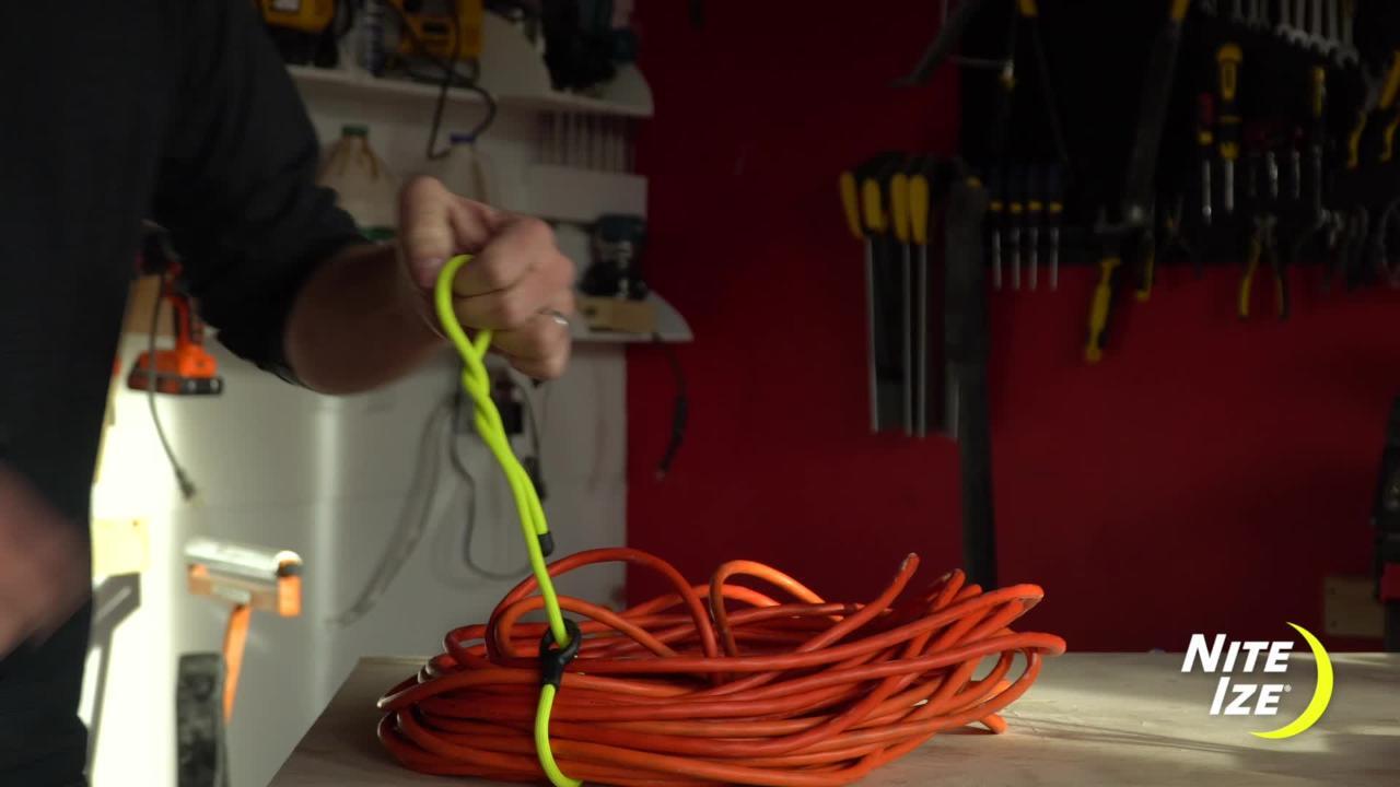 Nite Ize 24 in. Bright Orange Gear Tie Loopable (2-Pack Nite Ize 24 in. Bright Orange Gear Tie Loopable (2-Pack