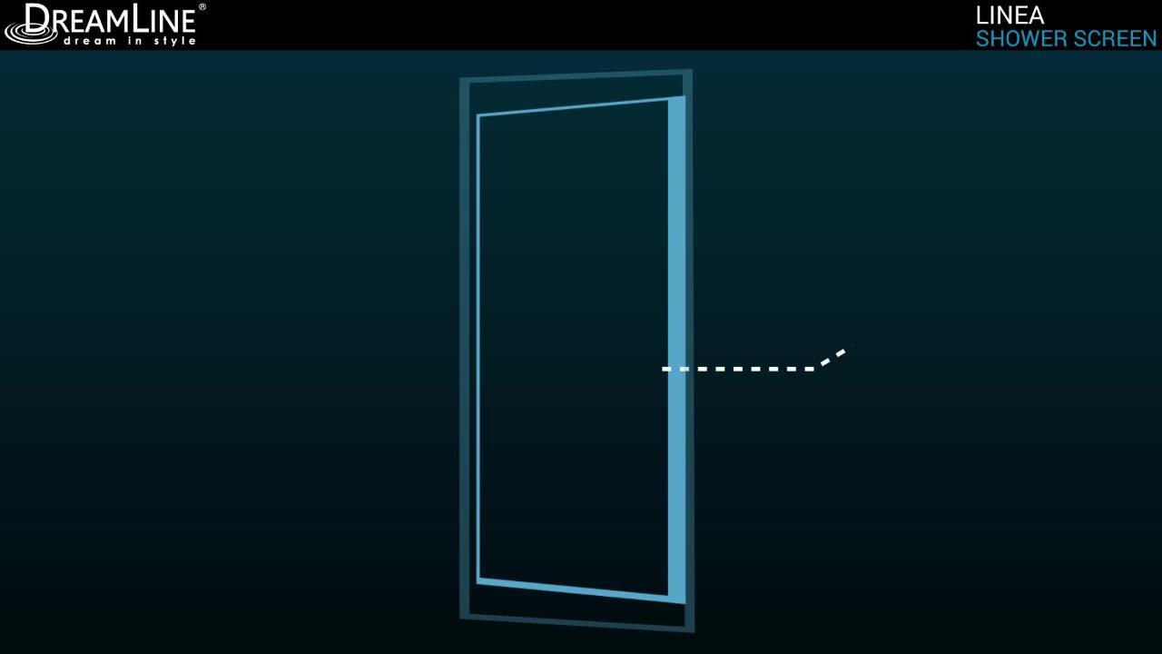 Linea 34 in. x 72 in. Semi-Frameless Fixed Shower Screen in Brushed Nickel without Handle Linea 34 in. x 72 in. Semi-Frameless Fixed Shower Screen in Brushed Nickel without Handle
